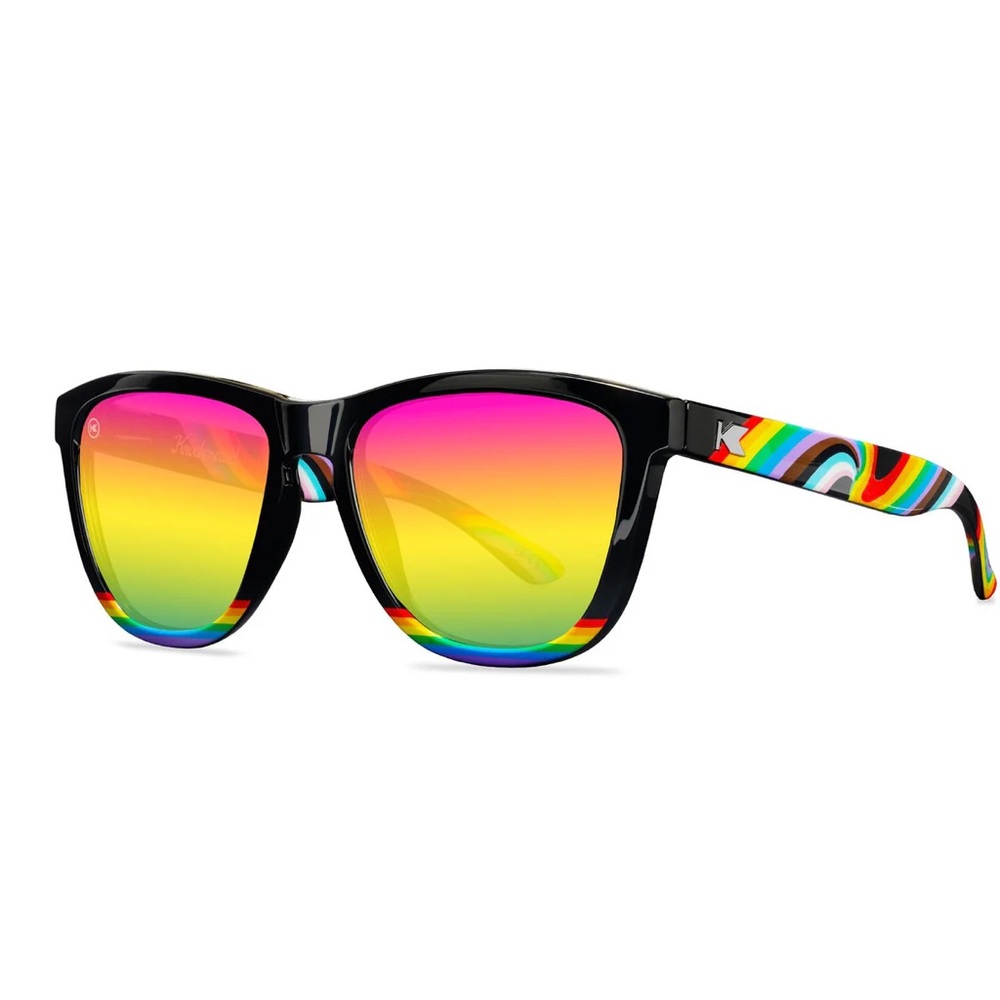 Knockaround Rainbow On My Parade Premium Polarized Colorful Gradient Sunglasses
